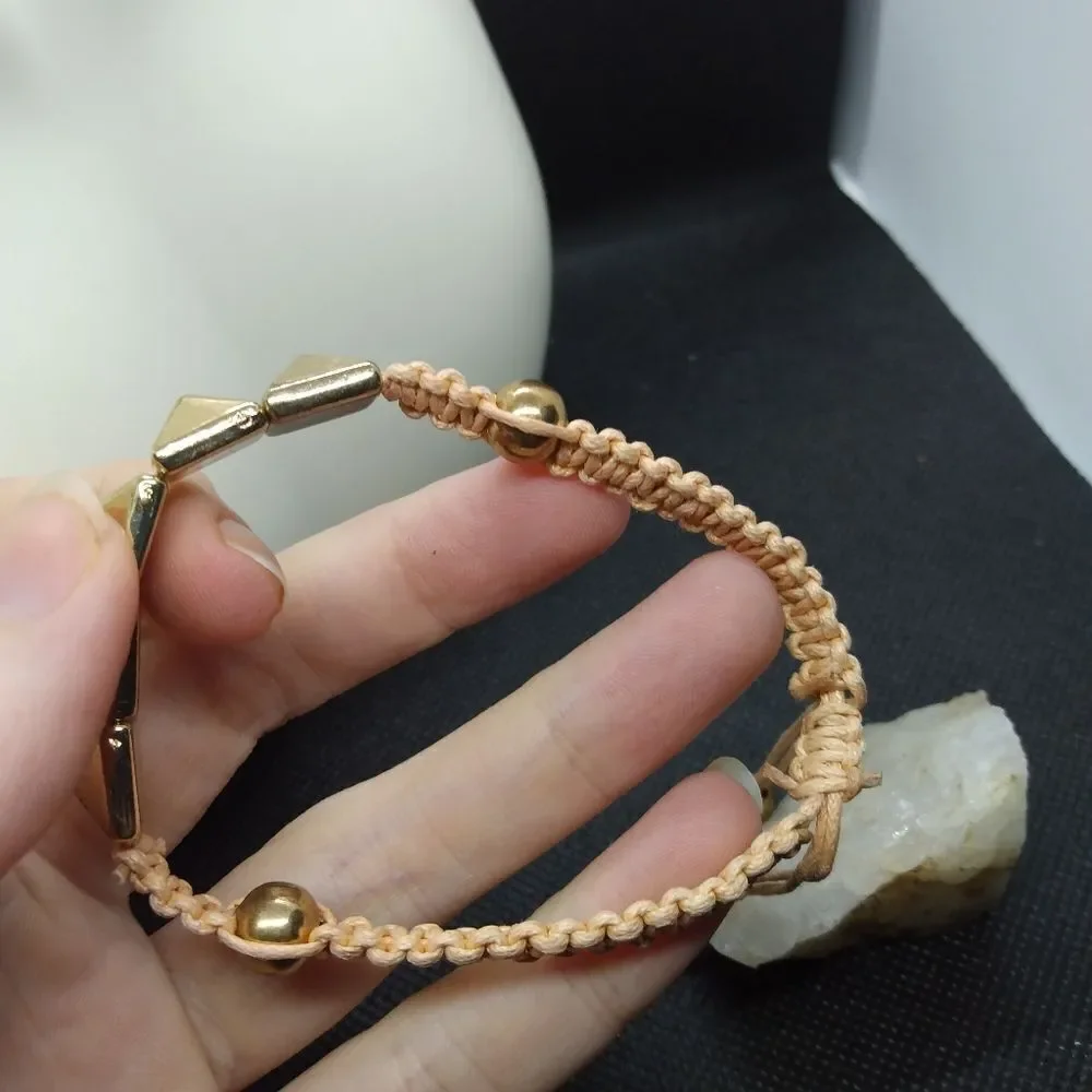 Tan Egyptian twine‎ bracelet